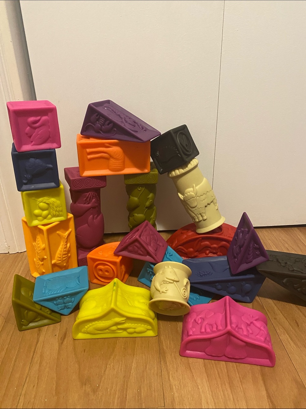 B. Toys Soft Blocks DIY Activity Stacking kid toys